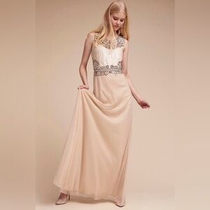 NEW $420 BHLDN Adrianna Papell Kyle Gown - Wedding Maxi Dress Z422-5